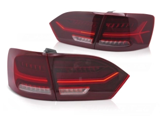 Zadní LED světla, světlomety, lampy VW Jetta VI, 2011-2014, SEQ, červené