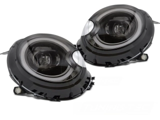 Přední světla Mini Cooper 06-15 FULL LED černé