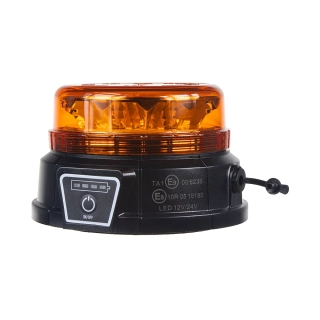 AKU LED maják, 12x3W oranžový, magnet, ECE R10, R65