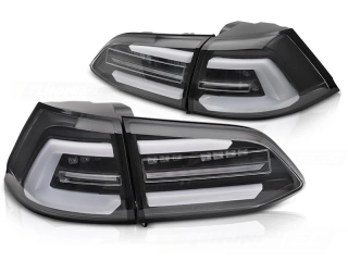 Zadní LED světla, světlomety, lampy VW Golf 7, 2013-2017 kombi, SEQ, černé
