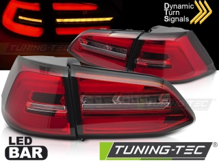 Zadní světla VW Golf VII 7 17-19 combi LED SEQ červená/bílá
