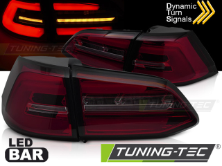 Zadní světla VW Golf VII 7 17-19 combi LED SEQ červená/kouřová