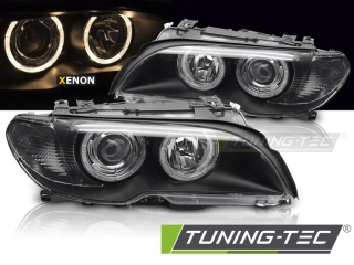 Přední světla XENON BMW E46 03-06 COUPE CABRIO, ČERNÉ