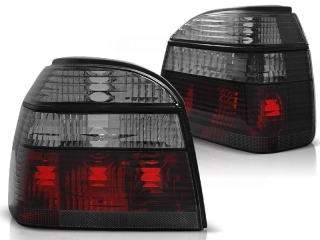 Zadní světlomety, světla, lampy Volkswagen Golf 3, 1992-1998, kouřové, červené