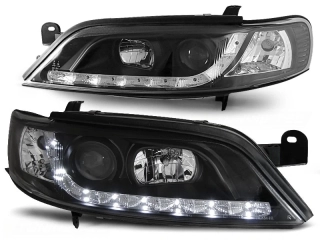 Přední světlomety, světla, lampy Opel Vectra B, 1999-2002, LED Daylight, černé black
