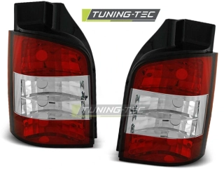 Zadní světla VW T5 03-09 zad.výklopné dveře - krystal/červené