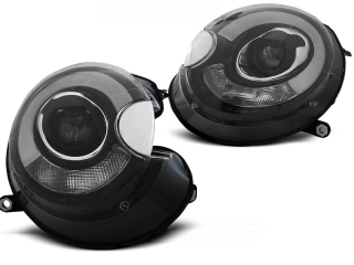 Přední světlomety, světla, lampy Mini Cooper 2006-2014, TUBE Light, černé black, LPMC09