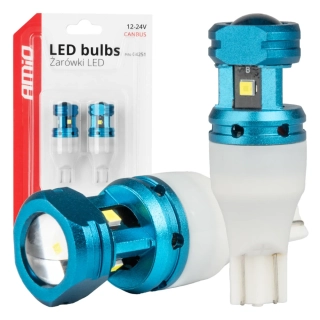 LED žárovky CANBUS T15 W16W 4SMD 1860XS Bílé 12V 24V AMiO