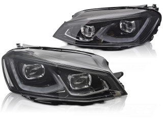 Přední světla VW Golf VII 14-19 Full LED černé