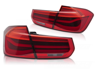 Zadní světla BMW F30 11-18 červené LED BAR SEQ