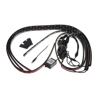 LED podsvětlení vnitřní/vnější RGB 12V, bluetooth, 4 pásky