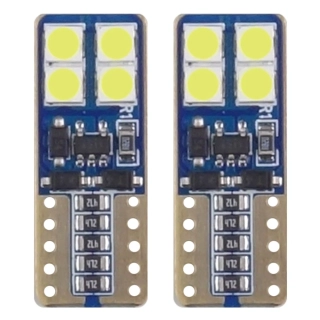 LED ŽÁROVKY CANBUS 8SMD 2835 T10e (W5W) White 12V/24V