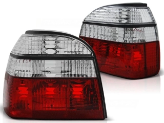 Zadní světlomety, světla, lampy Volkswagen Golf 3, 1992-1998, bílé, červené LTVW97