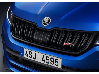 Škoda Kodiaq-Rám přední masky SportLine, RS original - černý