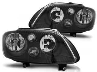 Přední světlomety, světla, lampy VW Volkswagen Touran, Caddy, 2003-2006, černé black