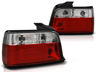 Zadní světla LED BAR, BMW E36 sedan, 1990-1999, červené, bílé