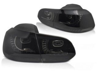 Zadní LED světla, světlomety, lampy VW Golf 6, 2008-2013, SEQ, kouřové