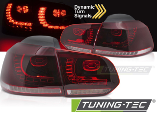 Zadní LED světla, světlomety, lampy VW Golf 6, 2008-2013, SEQ, červeno-bílé