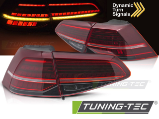 Zadní LED světla, světlomety, lampy VW Golf 7, 2013-2019, SEQ, červené