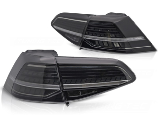 Zadní LED světla, světlomety, lampy VW Golf 7, 2013-2019, SEQ, kouřové
