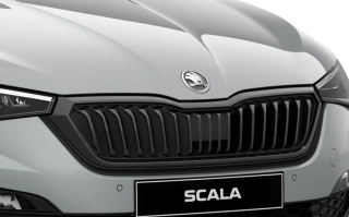 Rám přední masky Škoda Scala (od roku 2019>) černý lesklý originál