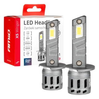 LED žárovky X5-series WINGER H1 6000K, 50W AMIO 2KS