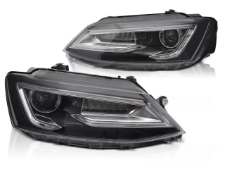 Přední světla VW Jetta VI, 2011-2018, SEQ, černé