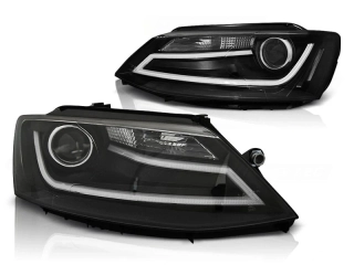 Přední světlomety, světla, lampy VW Volkswagen Jetta 6, 2011-, LED Tube Light, černé black