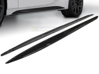 Prahové lišty BMW G22, G23, 2020-, PERFORMANCE STYLE, leskle černé