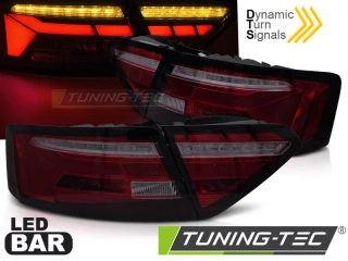 Zadní světla, světlomety, lampy Audi A5, 2011-2016, LED, SEQ, červené kouřové
