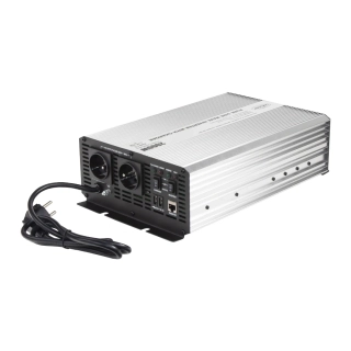 Sinusový měnič napětí UPS 2000W 12/230V + nabíječka 12V/15A