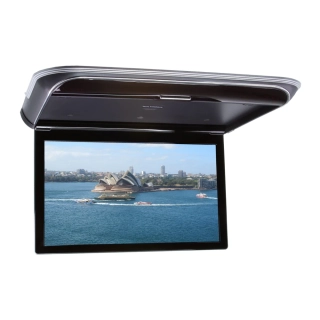 Stropní LCD monitor 17,3" s OS. Android USB/HDMI/IR/FM, dálkové ovládání se snímačem pohybu, černá