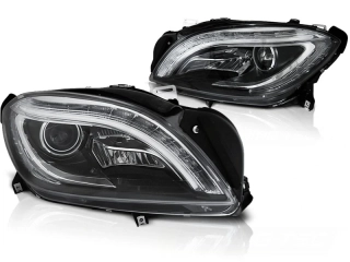 Přední světla, světlomety, lampy Mercedes M-class W166, 2011-2015, LED, černé