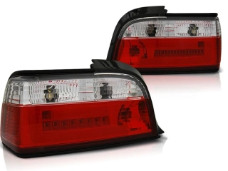 Zadní světla BMW E36 92-98 coupe/cabrio - červené/krystal LED BAR
