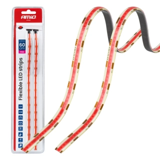 LED interiérové osvětlení AMIO 2×30 cm, COB růžové, 12V