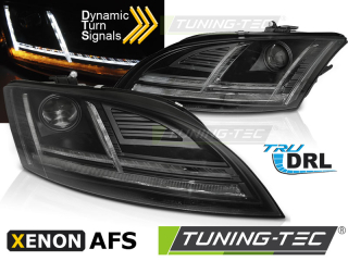 Přední světla Audi TT 10-14 8J černá LED SEQ XENON AFS