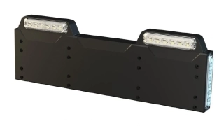 4x PREDATOR 6x4W LED pod SPZ, 12-24V, oranžový, ECE R65