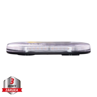 Mini LED rampa, oranžová, 48xLED, 12-24V, 325mm, ECE R65, magnet