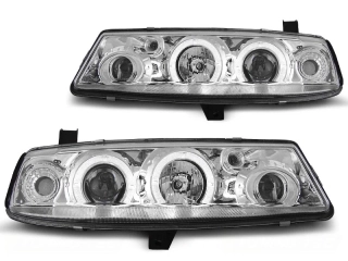 Přední světla Opel Calibra 90-97 Angel Eyes - chrom