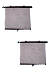 Roletka na boční okna 2x42cm přísavky s aretací