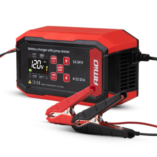 Inteligentní PROFI nabíječka 12/24V 25A (12V 40-250Ah | 24V 40-120Ah) s funkcí BOOST AMIO