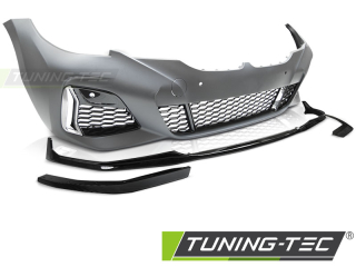 Přední nárazník BMW G20/G21 2019-2022, PDC, M340 style - černý lesk