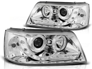 Přední světla Volkswagen VW T5, 2003-2009, LED Daylight, chrom