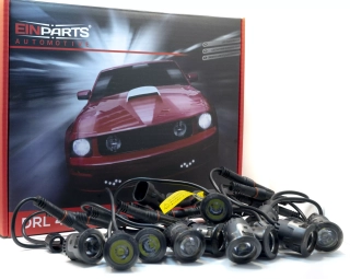 Denní svícení Einparts DRL 402 MINI SMOKE, 10 LED čoček 23 mm