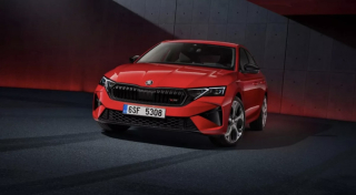 Škoda Octavia IV facelift-Rám přední masky RS original - černý