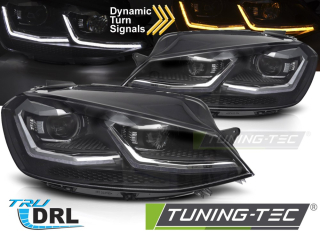 PŘEDNÍ LED SVĚTLOMETY SEQ DRL VW GOLF VII 17-19