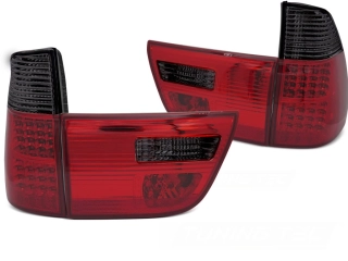 Zadní světla BMW X5 E53 09/99-10/03 červené/kouřové LED