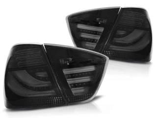 Zadní světla, lampy BMW E90, 2005-2008, LED BAR, kouřová