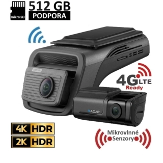 Thinkware U3000PRO 2CH Autokamera 4K+2K, HDR, WiFi, GPS, BT, mikrovlnné senzory