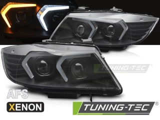 PŘEDNÍ SVĚTLA LED, ČERNÉ, BMW E90 / E91 LCI (2009–2011) XENON AFS